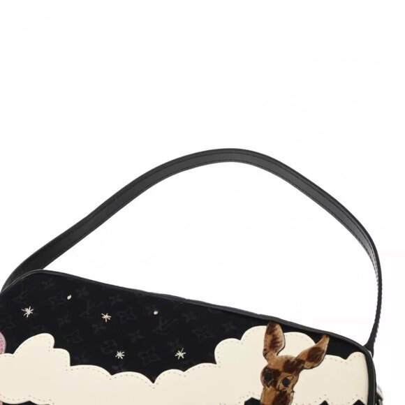 LOUIS VUITTON Monogram satin Noir M92275 shoulder bag 800000127335000 - Picture 9 of 12